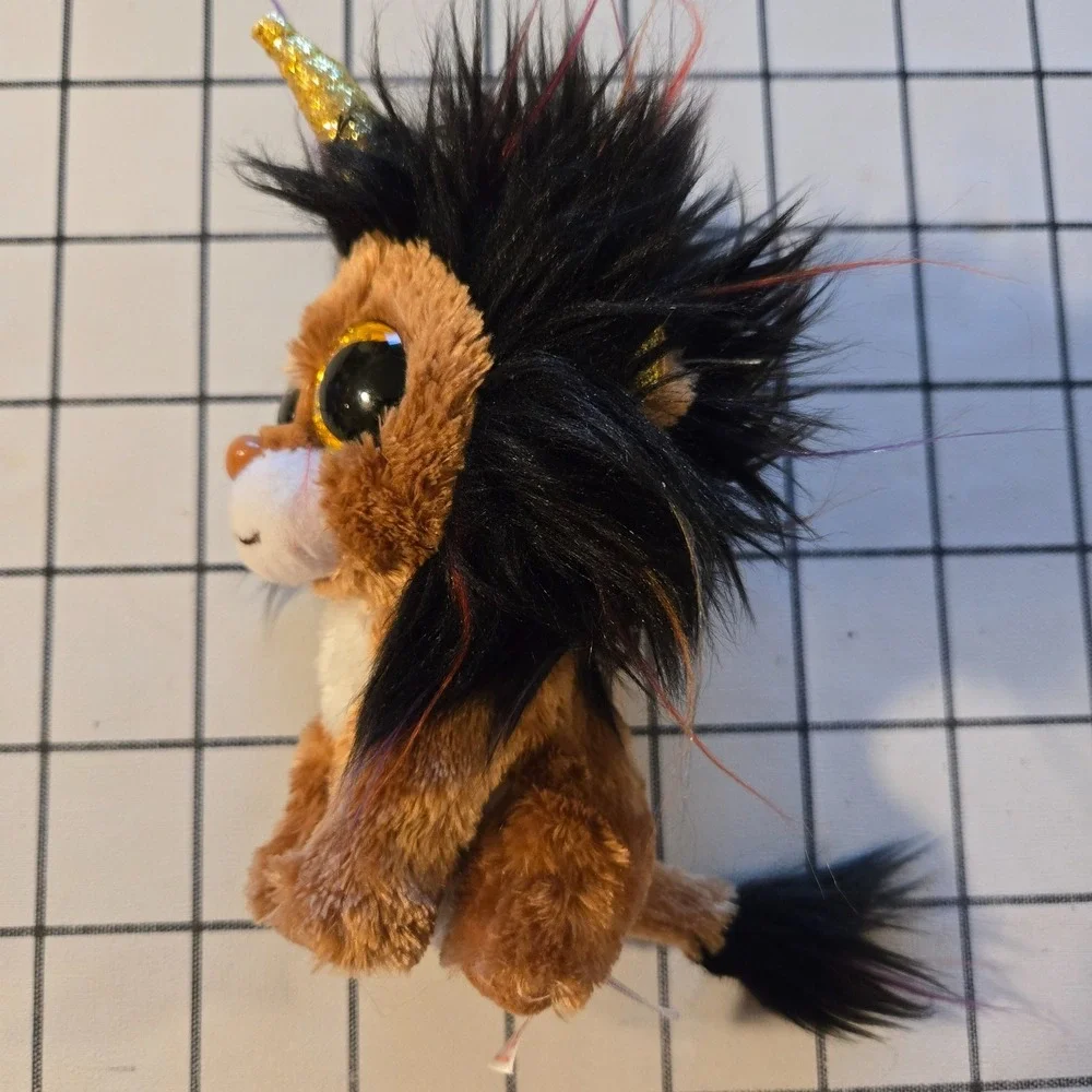 Ty Beanie Boos Ramsey Unicorn Lion Bean Bag Plush Stuffed Animal‎ Soft Toy 6